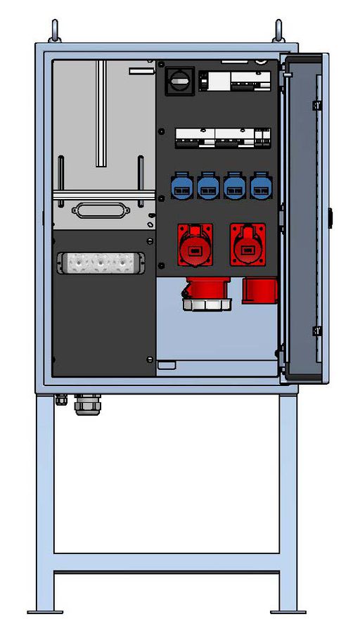 Main distributor box 63A, stainless steel